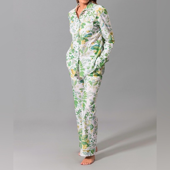 Matouk Luca Pajama Set - Pomegranate Citrus - Picture 1 of 4